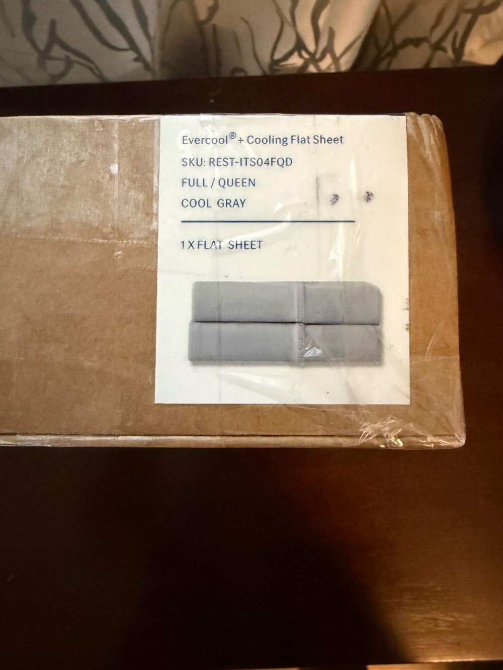 Rest Evercool Flat Sheet in Gray